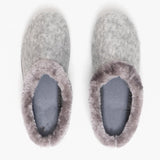 HOS Comfort SOPHIE Womens Textile Knit Mules Grey