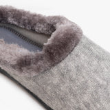 HOS Comfort SOPHIE Womens Textile Knit Mules Grey