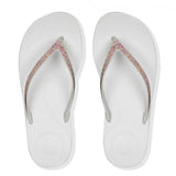 FitFlop IQUSHION SPARKLE Womens Flip Flops Urban White