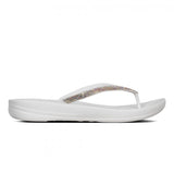 FitFlop IQUSHION SPARKLE Womens Flip Flops Urban White