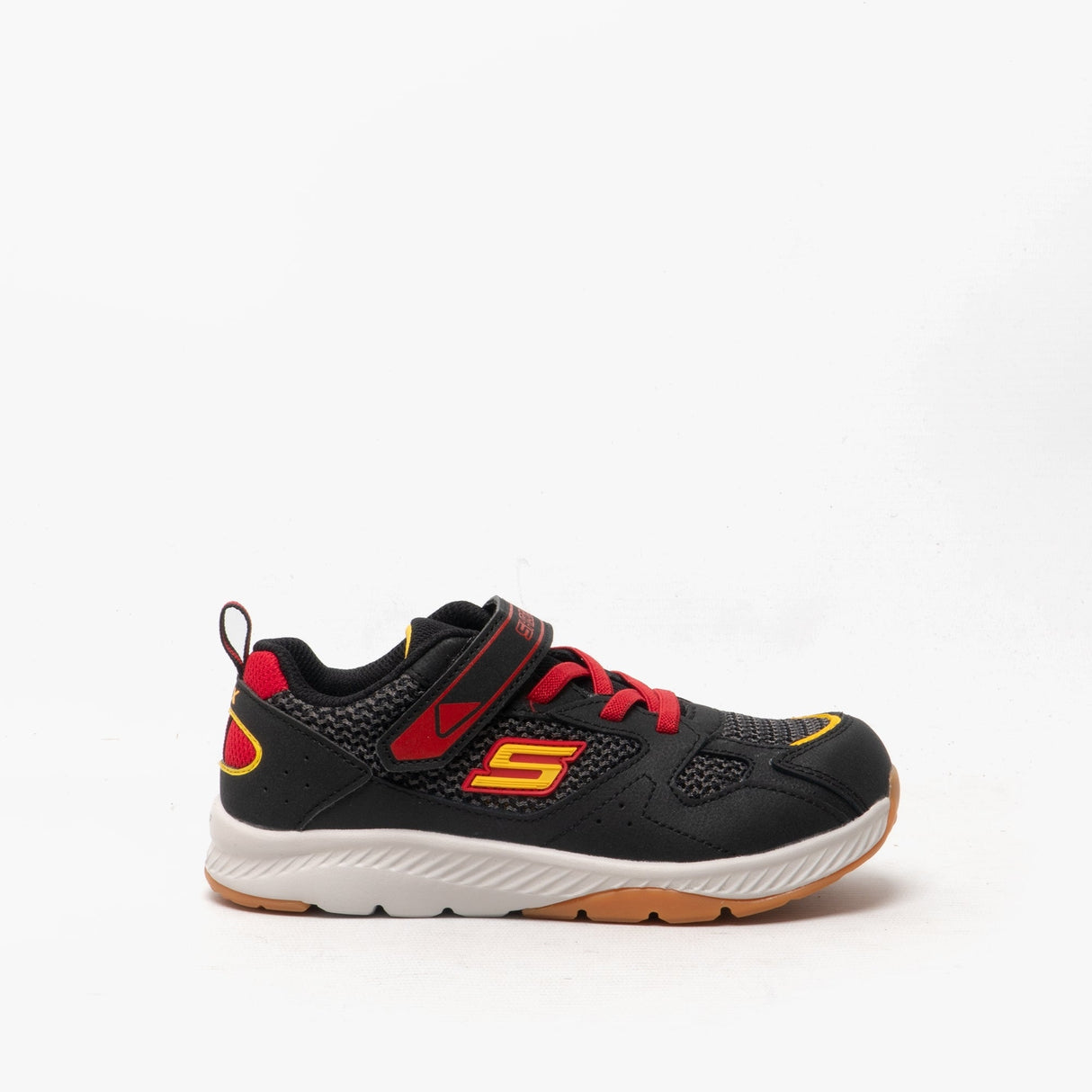 Skechers 400047N/BKRD COMFY GRIP Boys Trainers Black/Red