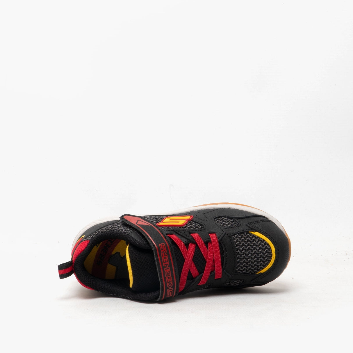 Skechers 400047N/BKRD COMFY GRIP Boys Trainers Black/Red