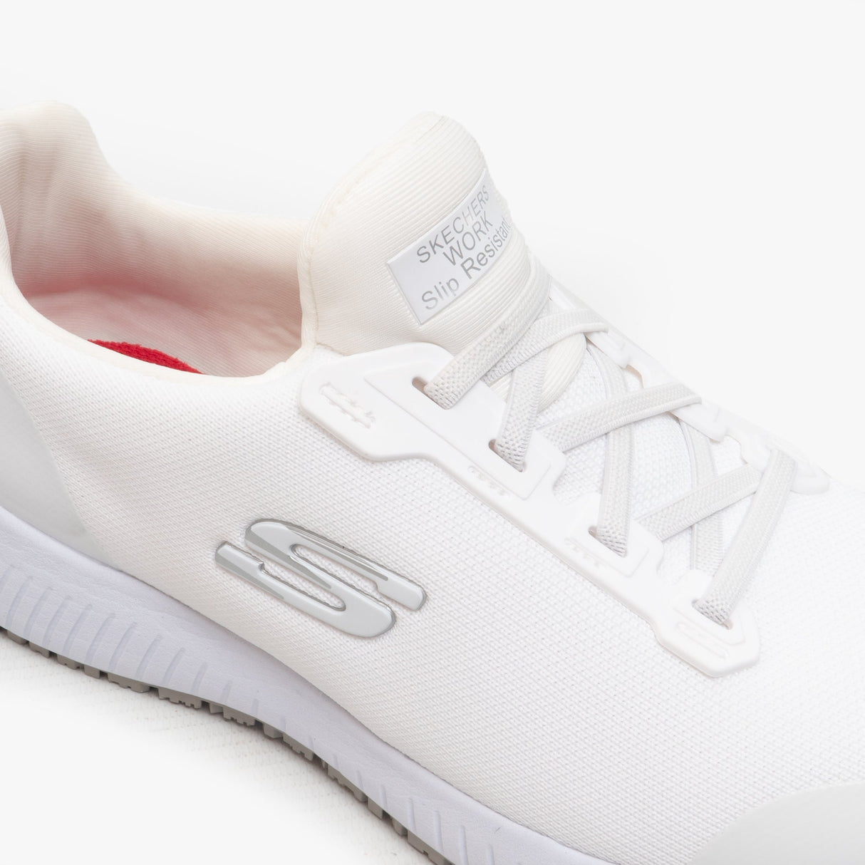 Skechers Work 77222EC SQUAD SR Womens Occupational Trainers White