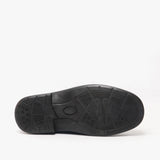 Roamers DREW Mens Extra Wide Fit Touch Fasten Shoes Black