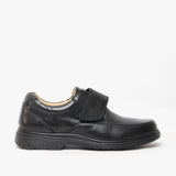 Roamers DAMIEN Mens Extra Wide Fit Touch Fasten Shoes Black