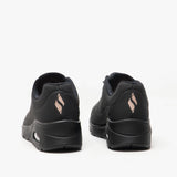 Skechers 73690/BBK UNO STAND ON AIR Womens Trainers Black