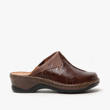 Josef Seibel CATALONIA 48 Womens Leather Mule Clogs Brasil