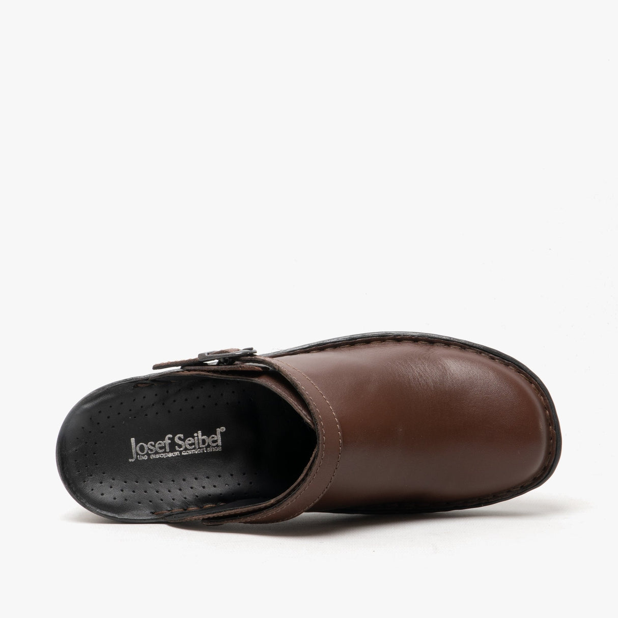 Josef Seibel BETSY Womens Leather Mule Clogs Brandy