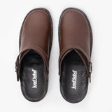 Josef Seibel BETSY Womens Leather Mule Clogs Brandy