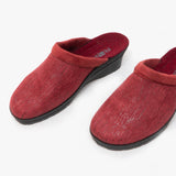 Rohde 2455 Womens Slip On Mule Slippers Bordeaux