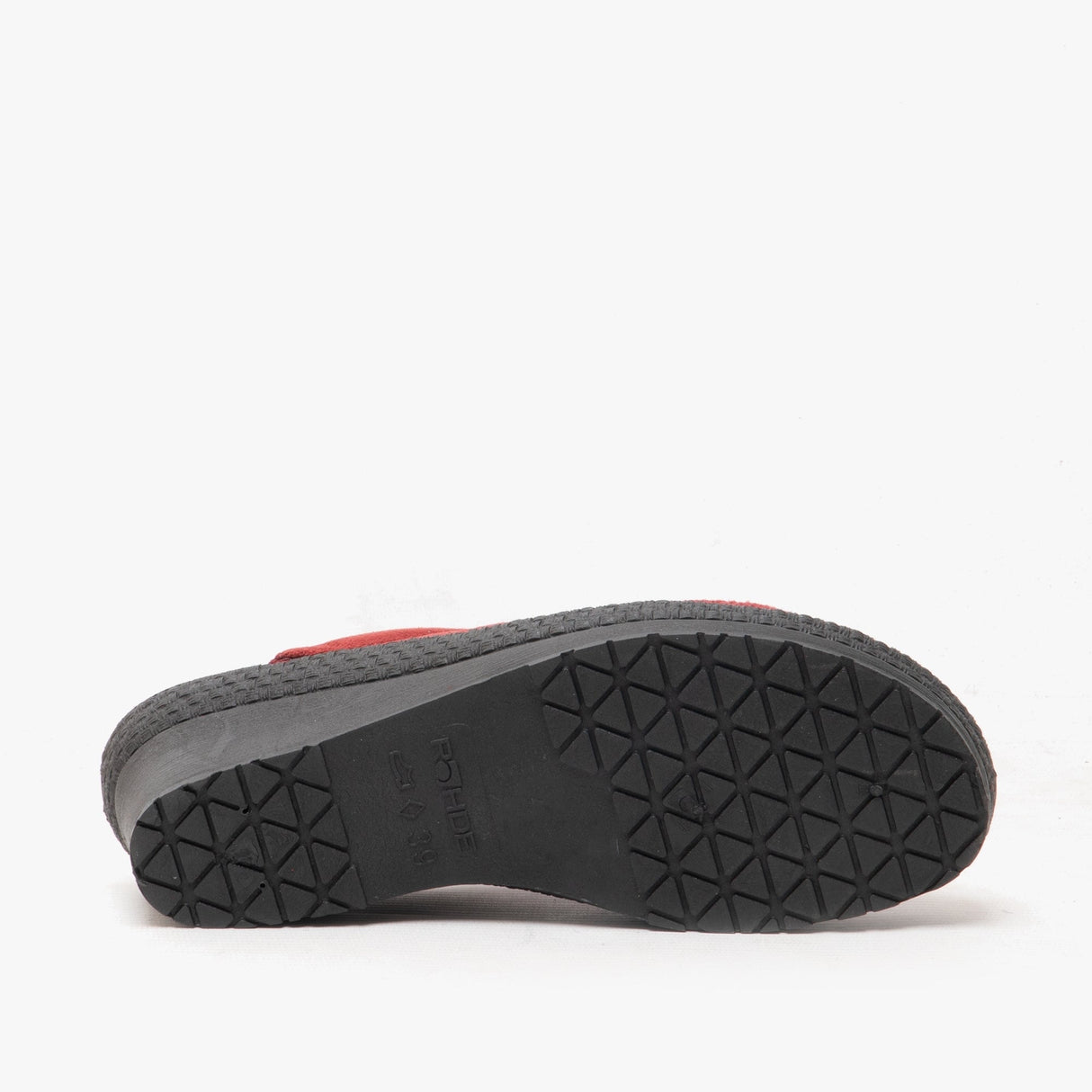 Rohde 2455 Womens Slip On Mule Slippers Bordeaux