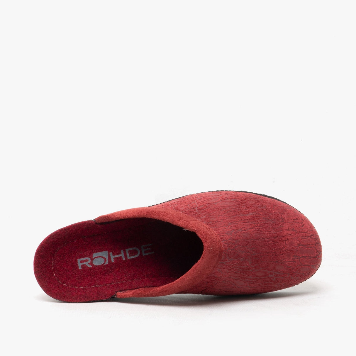 Rohde 2455 Womens Slip On Mule Slippers Bordeaux