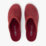 Rohde 2455 Womens Slip On Mule Slippers Bordeaux