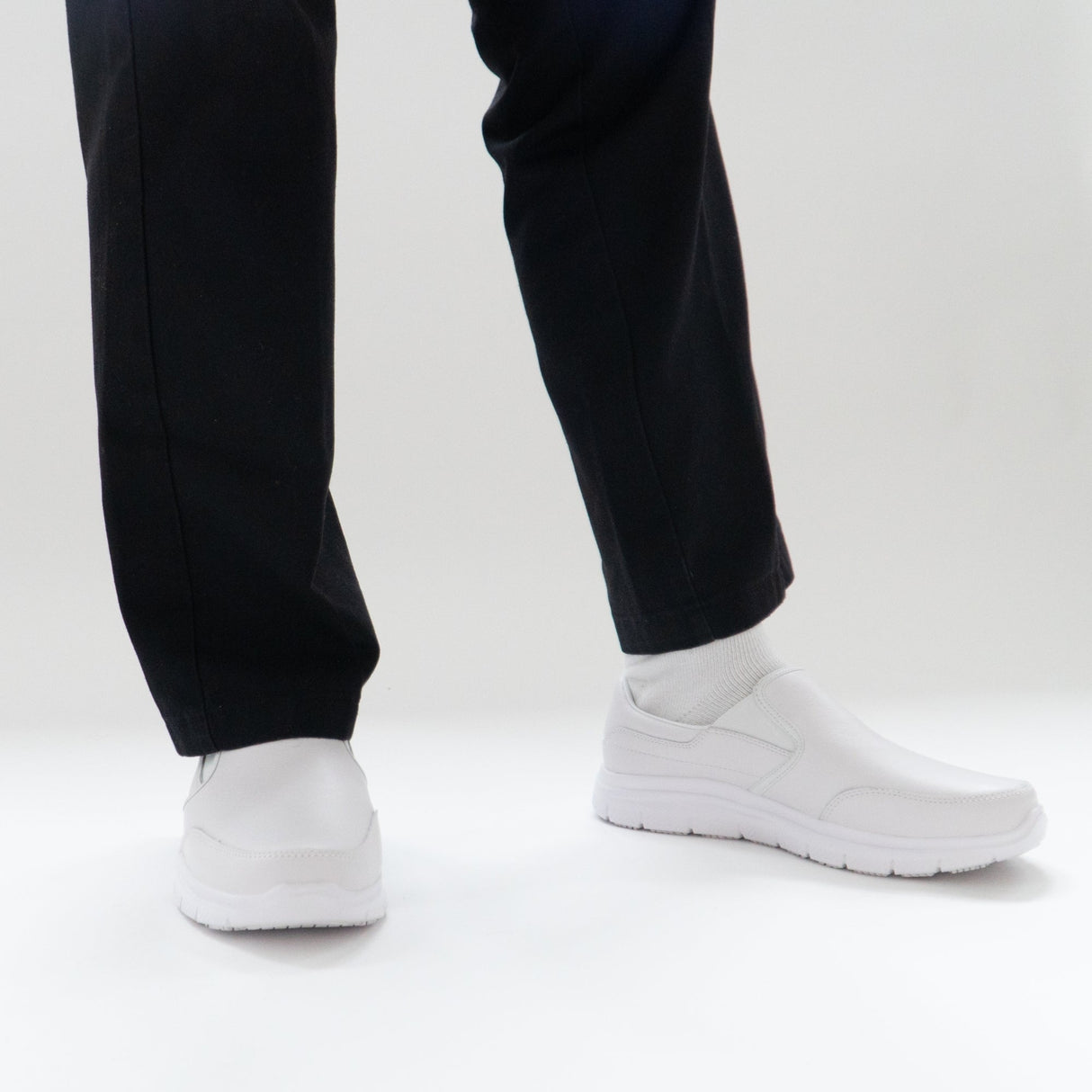 Skechers Work 77071EC FLEX ADVANTAGE- BRONWOOD SR Mens Occupational Shoes White