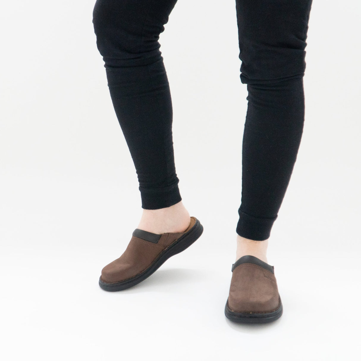 Josef Seibel MAX Mens Nubuck Leather Mule Clogs Brasil