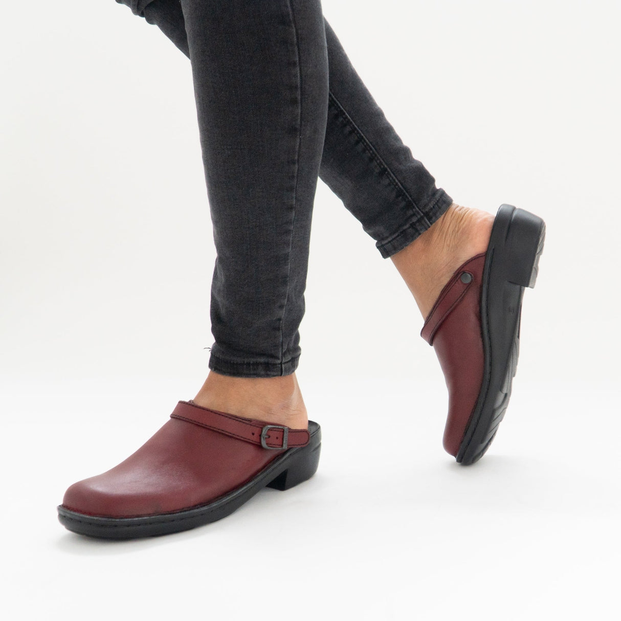 Josef Seibel BETSY Womens Leather Mule Clogs Hibiscus