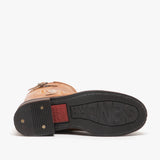 Sendra 3565 Mens Leather Buckle Biker Boots Tan