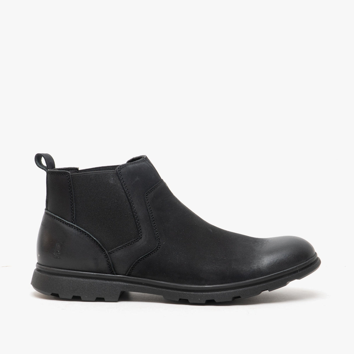 Hush Puppies TYRONE Mens Nubuck Boots Black