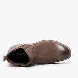 Hush Puppies TYRONE Mens Nubuck Boots Brown