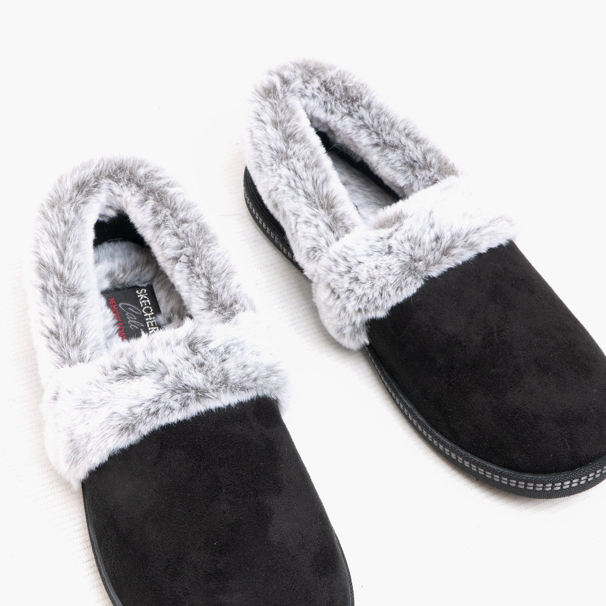 Skechers 32777/BLK COZY CAMPFIRE-TEAM TOASTY Womens Full Slippers Black