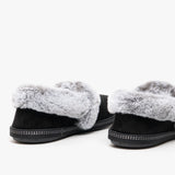 Skechers 32777/BLK COZY CAMPFIRE-TEAM TOASTY Womens Full Slippers Black