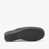 Sleepers JACKIE Womens Velour Mule Slippers Black