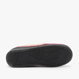 Jo & Joe CASHMERE Womens Velour Full Slippers Burgundy