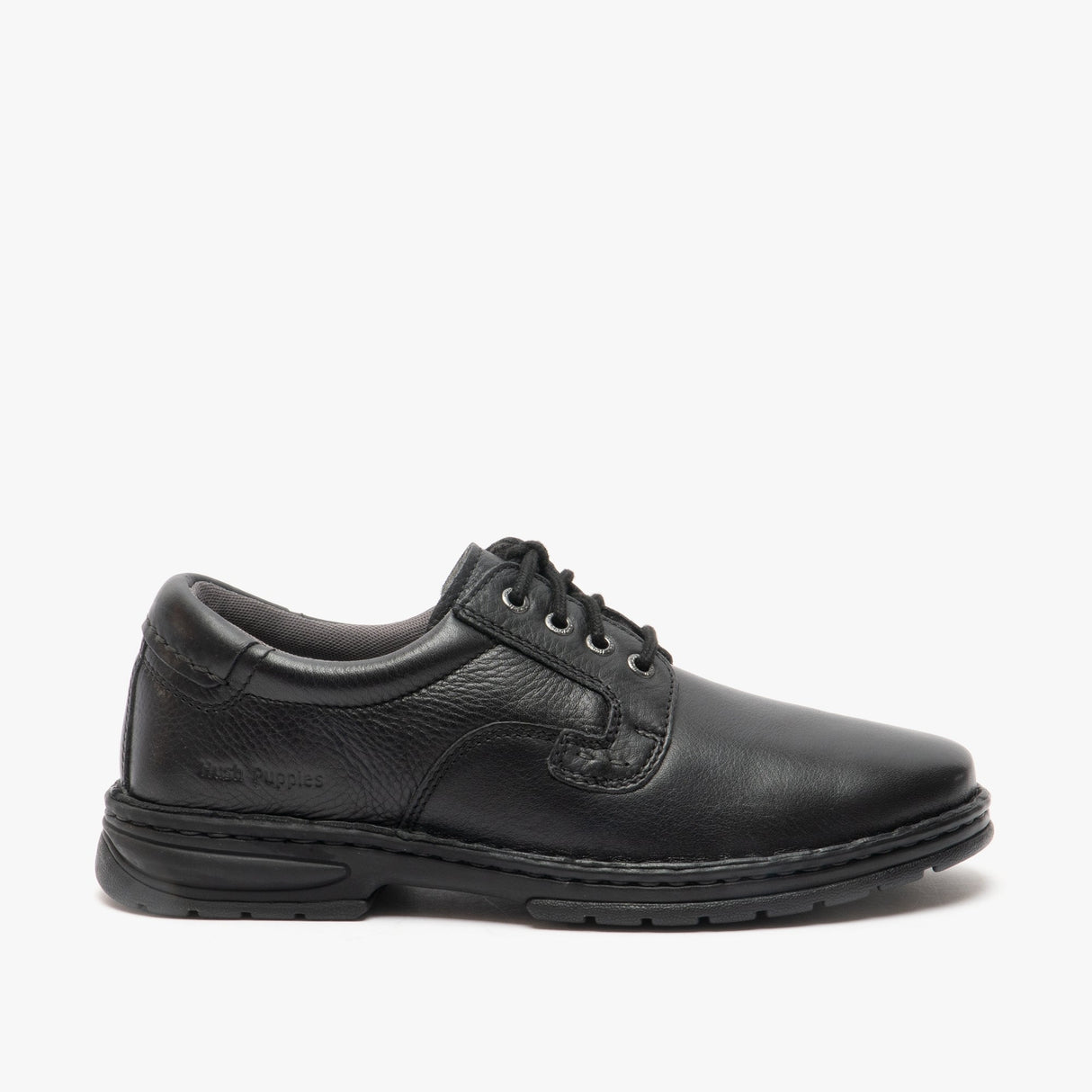 Hush Puppies OUTLAW II Mens Leather Shoes Black