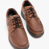 Hush Puppies RANDALL II Mens Leather Shoes Brown