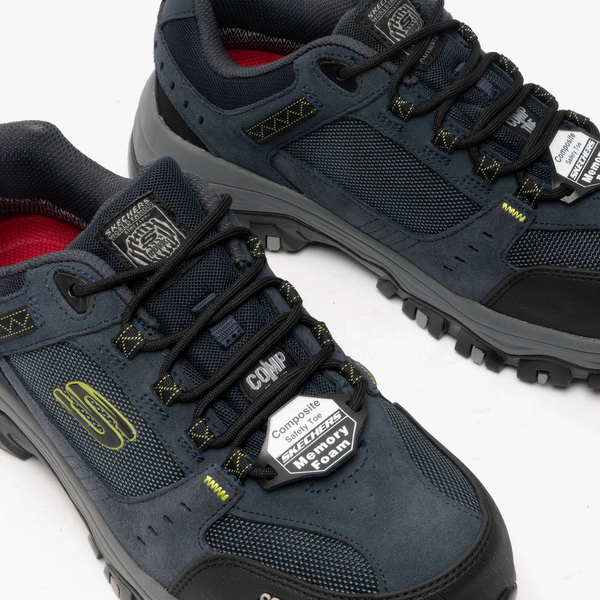 Skechers Work 77183EC GREETAH Mens Safety Trainers Navy/Black