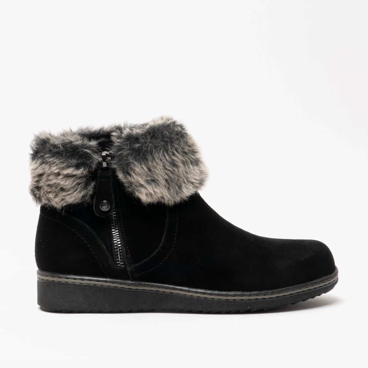 Hush Puppies PENNY Womens Suede Ankle Boot Black