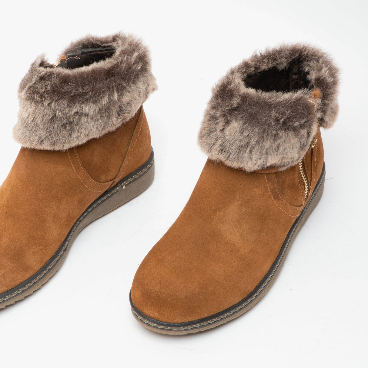 Hush Puppies PENNY Womens Suede Ankle Boot Tan