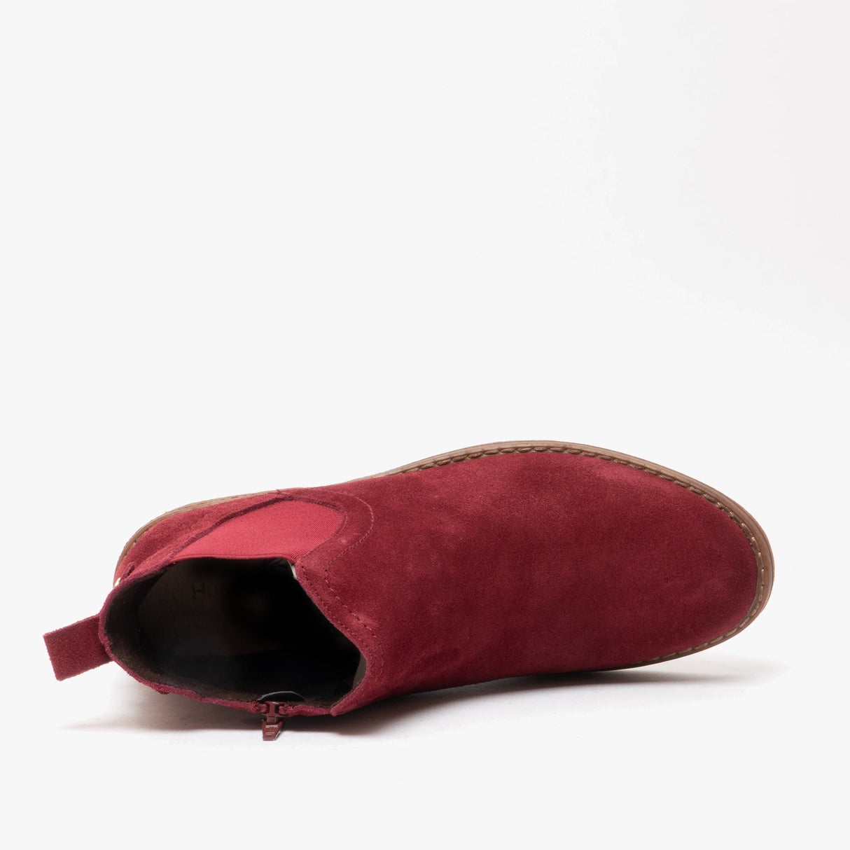 Hush Puppies MADDY Womens Suede Ankle Boot Bordo