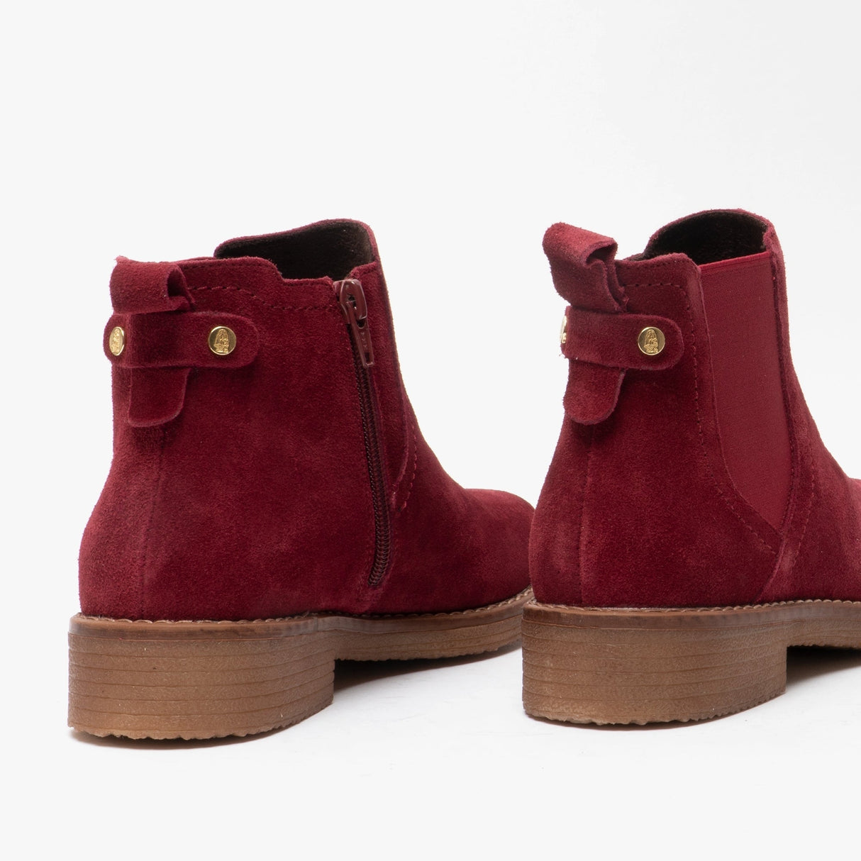 Hush Puppies MADDY Womens Suede Ankle Boot Bordo