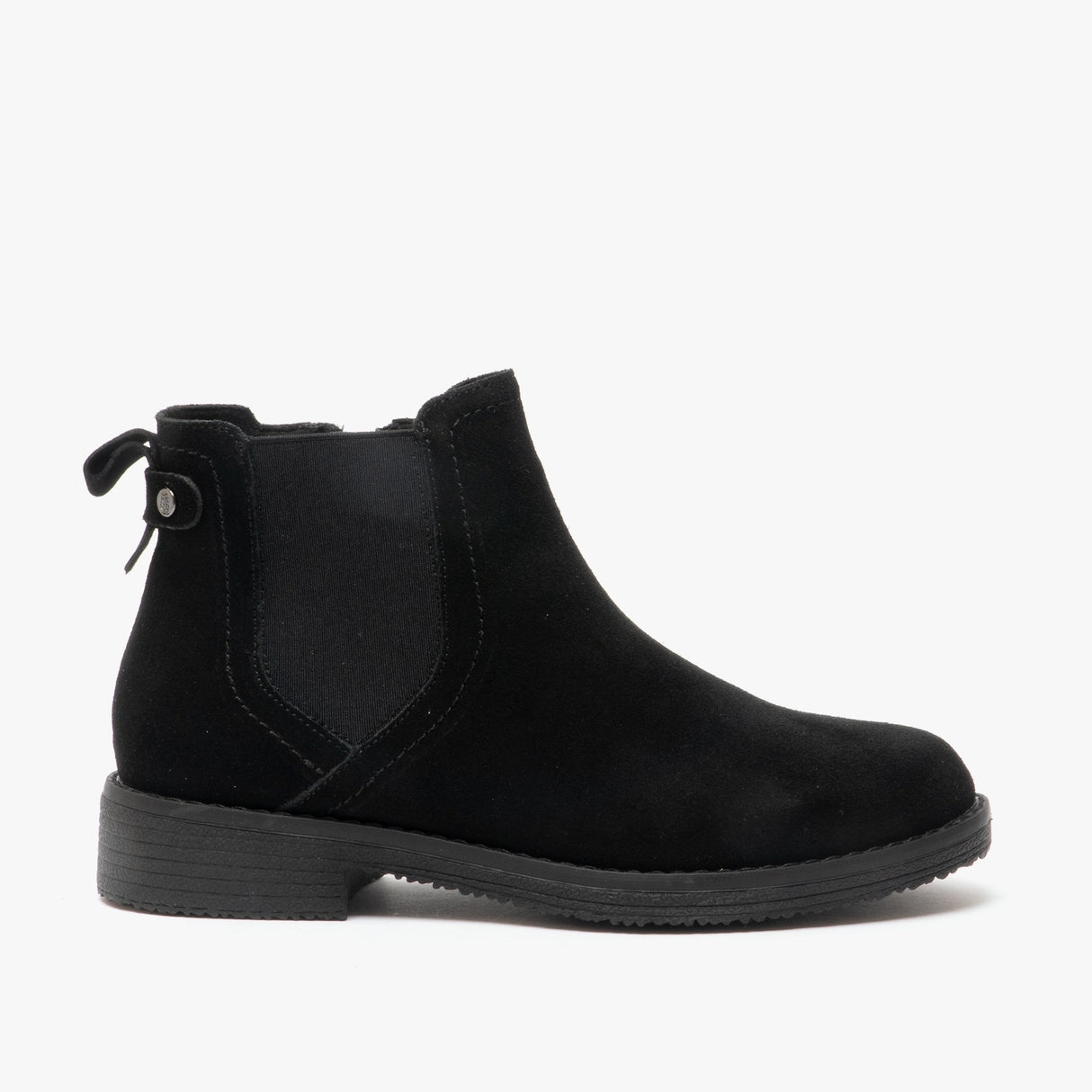 Hush Puppies MADDY Womens Suede Ankle Boot Black