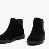 Hush Puppies MADDY Womens Suede Ankle Boot Black