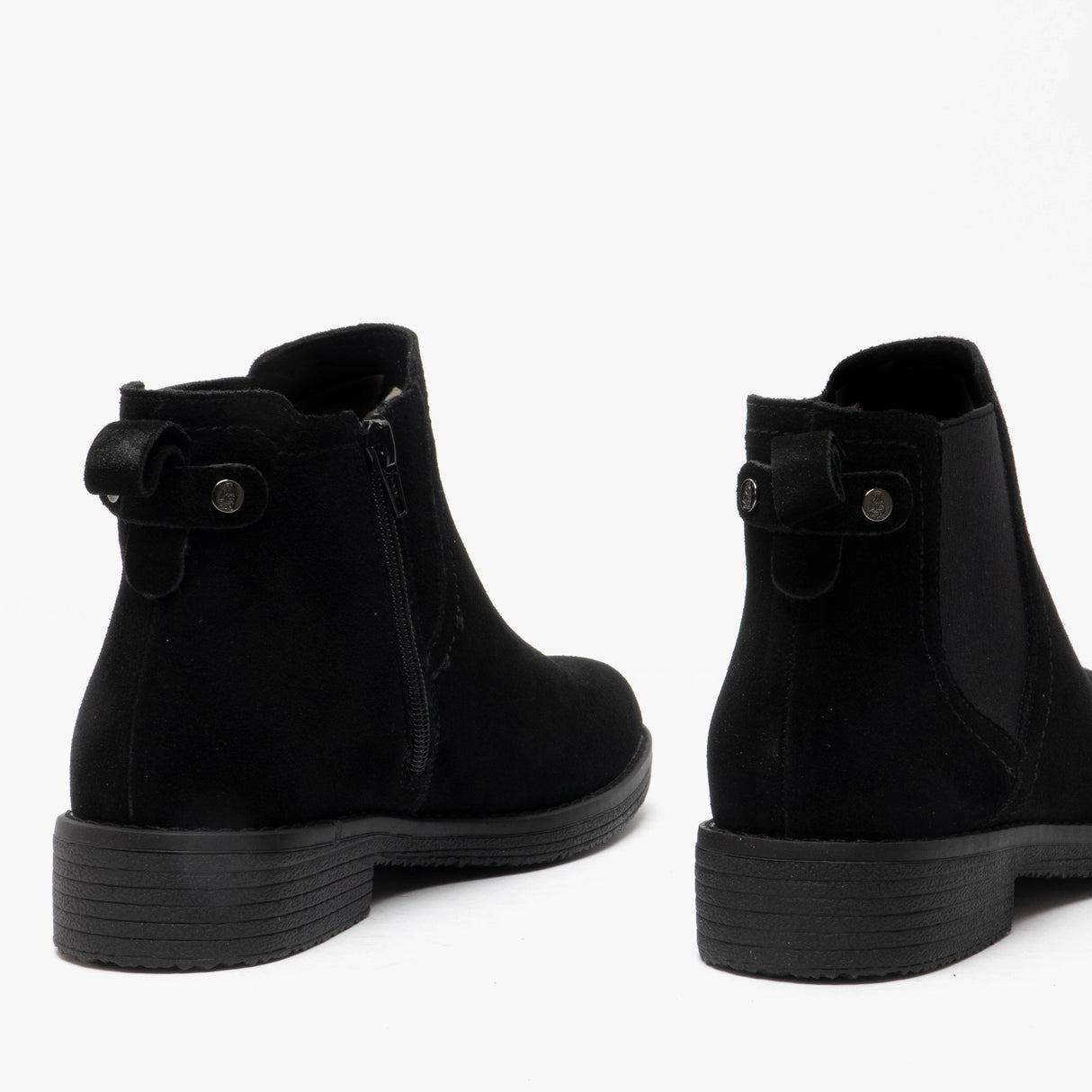 Hush Puppies MADDY Womens Suede Ankle Boot Black