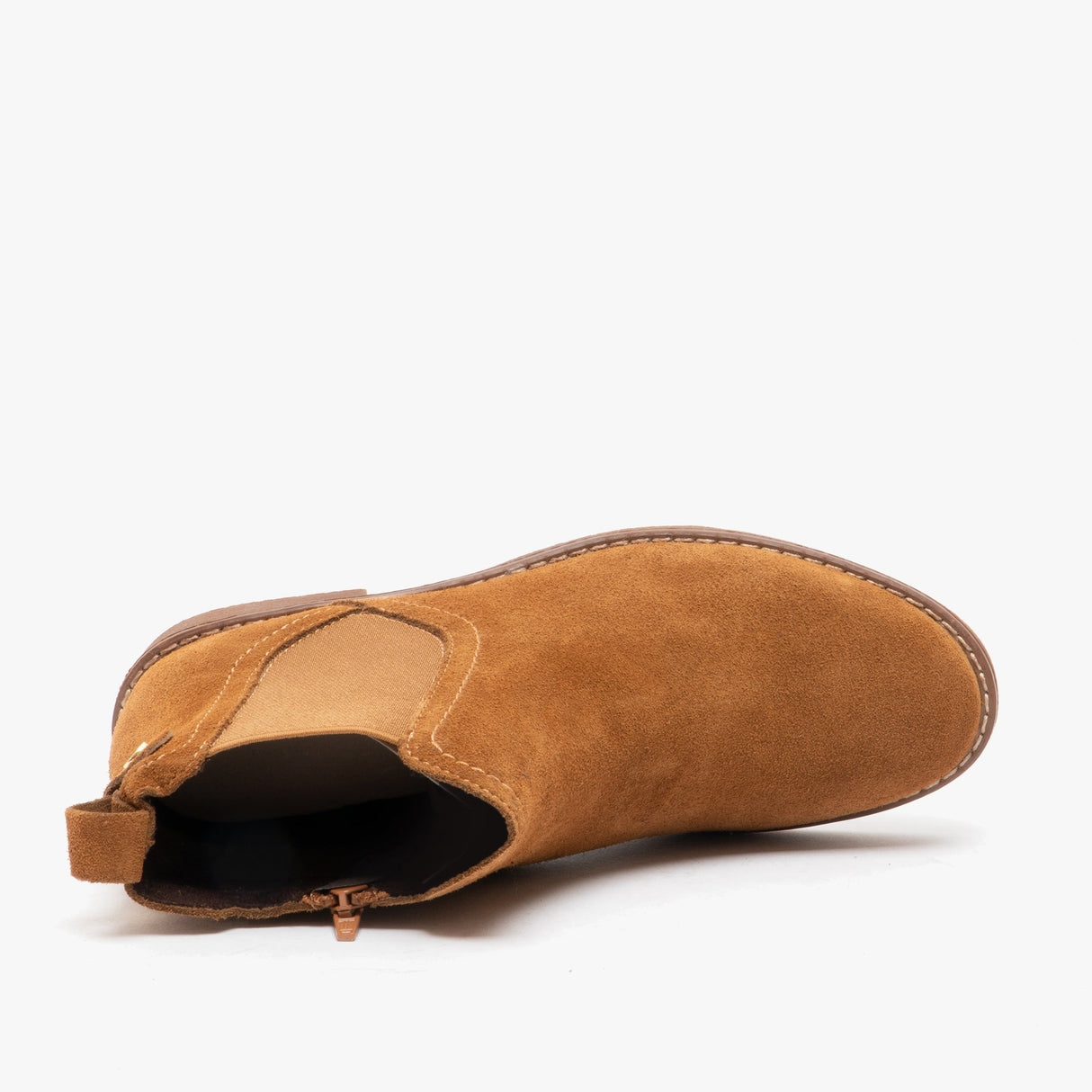 Hush Puppies MADDY Womens Suede Ankle Boot Tan