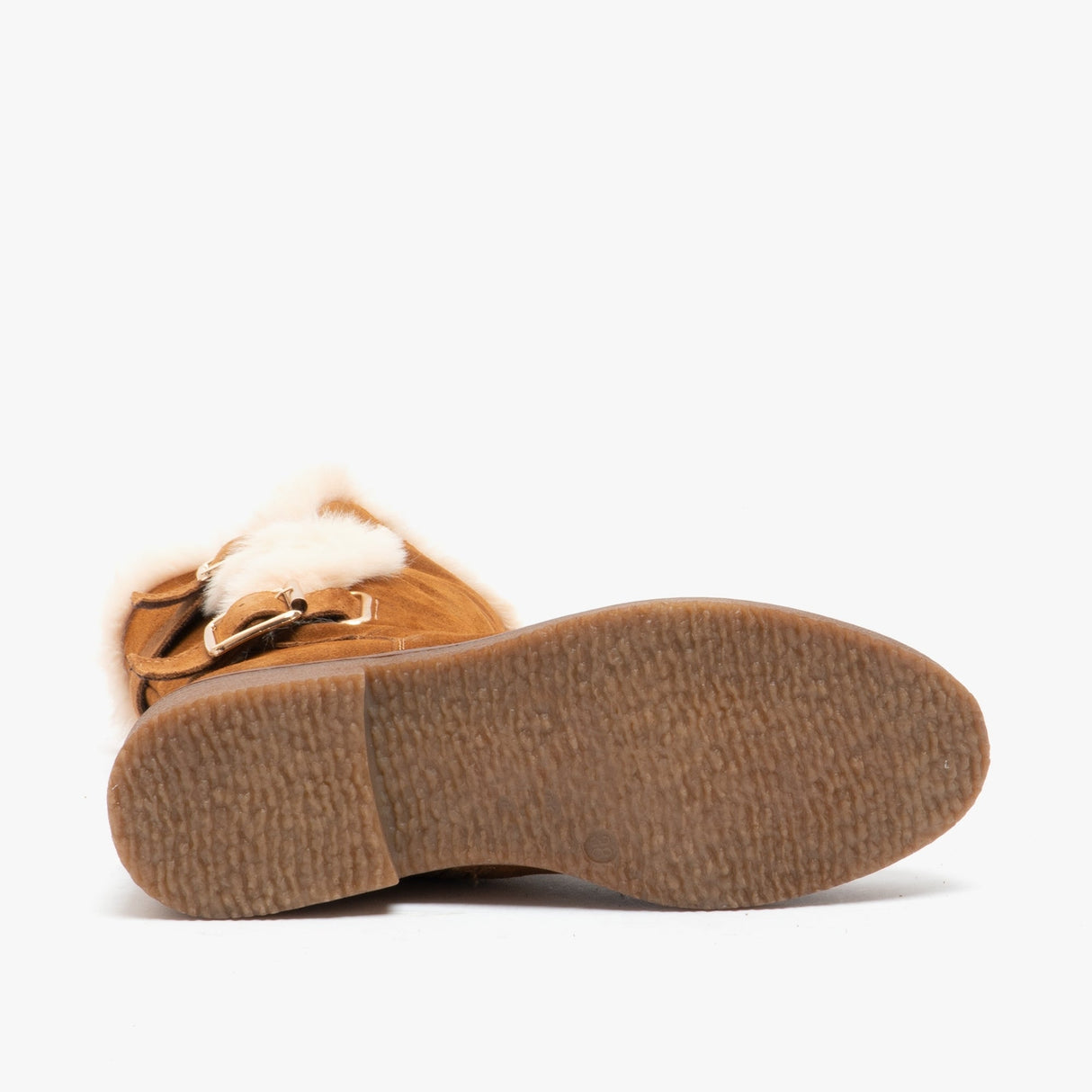 Hush Puppies MEGAN Womens Suede Mid Height Boots Tan