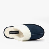 Hush Puppies ARIANNA Womens Suede Mule Slippers Navy