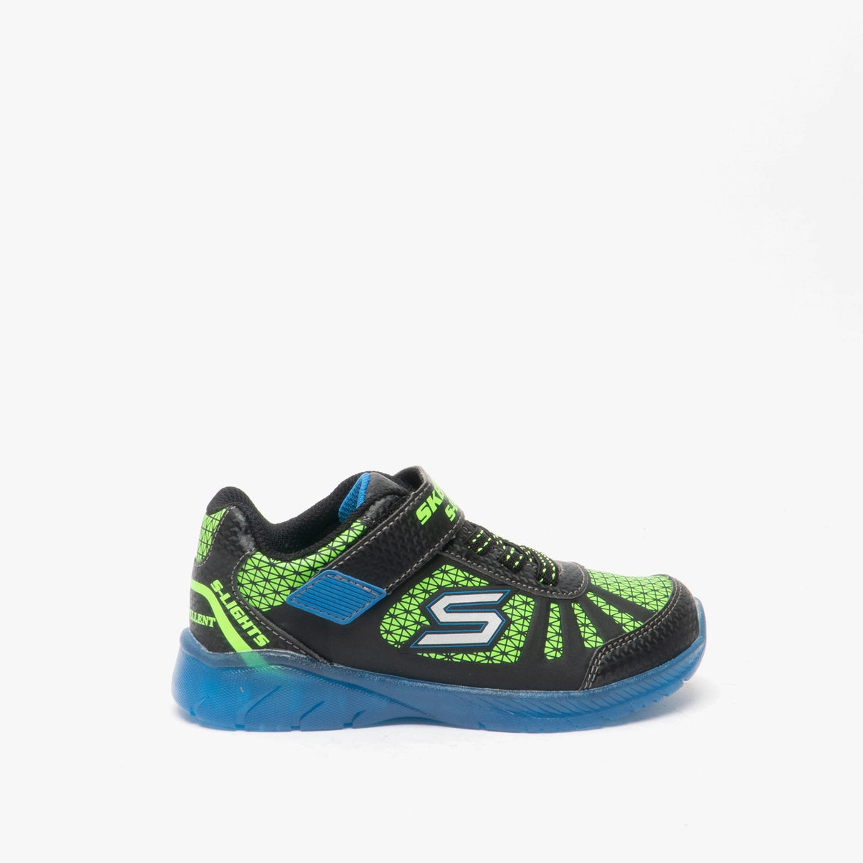 Skechers 401520N/BBLM ILLUMI-BRIGHTS Boys Trainers Blue/Lime