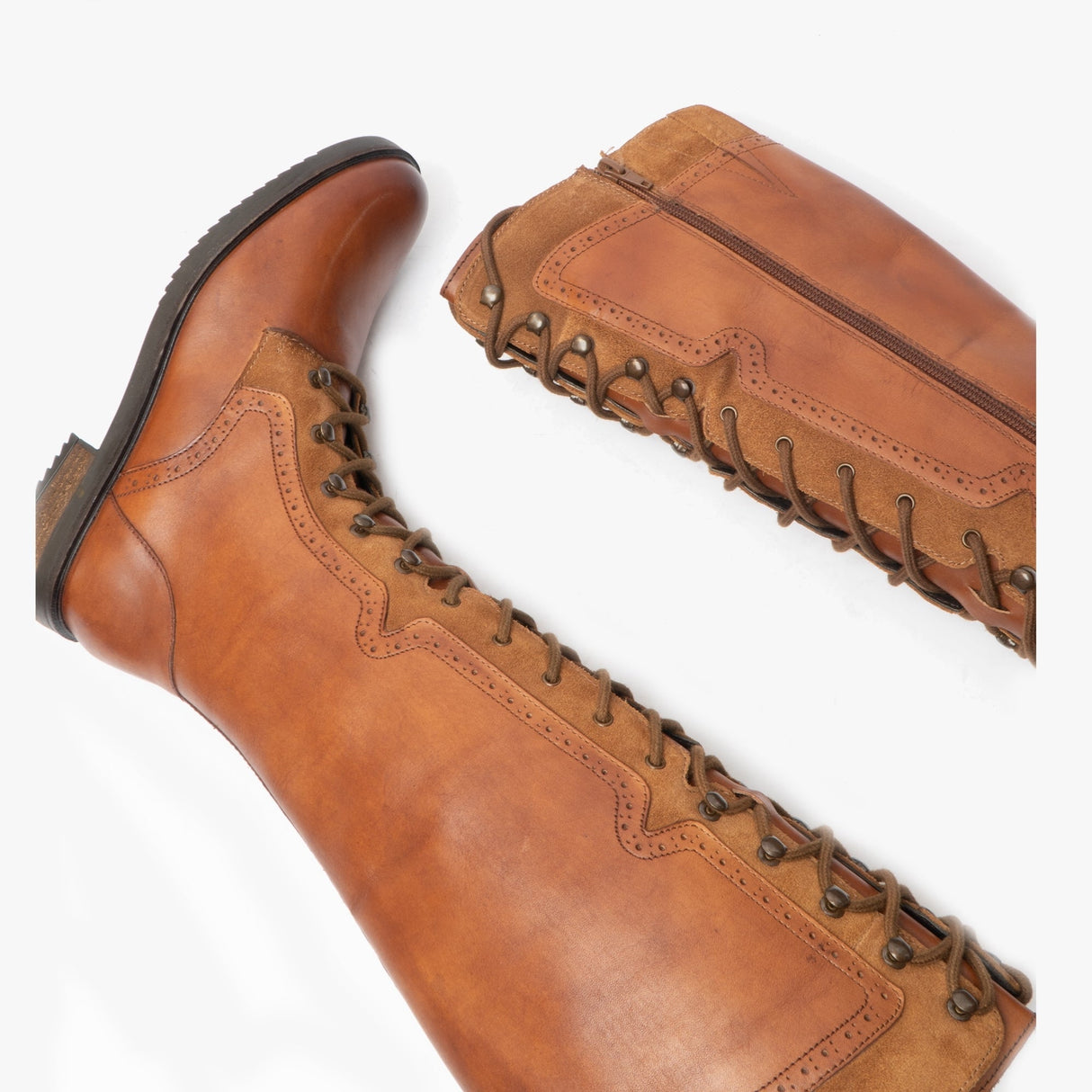 Hush Puppies RUDY Womens Leather Tall Boots Tan