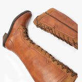 Hush Puppies RUDY Womens Leather Tall Boots Tan