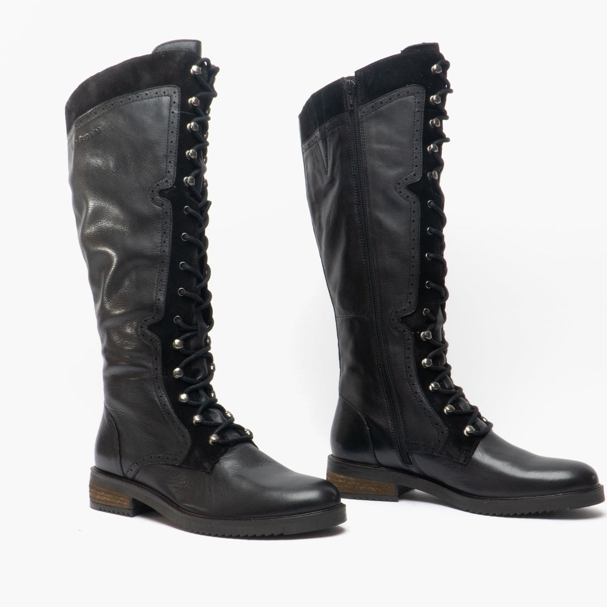 Hush Puppies RUDY Womens Leather Tall Boots Black