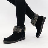 Hush Puppies PENNY Womens Suede Ankle Boot Black