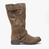Rocket Dog BERRY Womens Biker Boots Brown