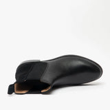 Hush Puppies CHLOE Womens Leather Ankle Boots Black