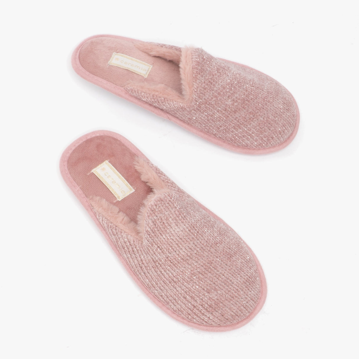 Shuperb SPARKLE TESTER Womens Full Slipper Old Pink