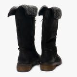 Hush Puppies BONNIE Womens Leather Mid Height Boots Black