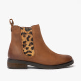 Hush Puppies STELLA Womens Leather Ankle Boots Tan